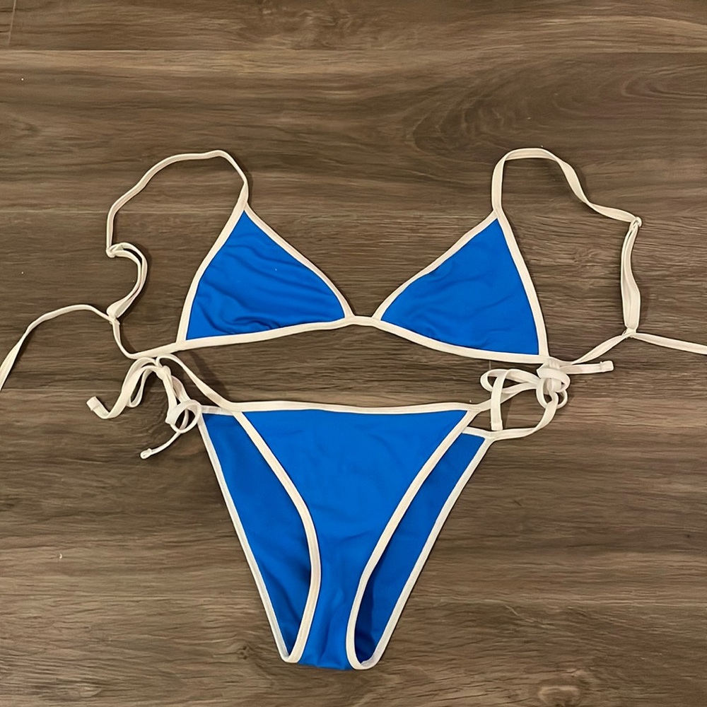 Blue bikini